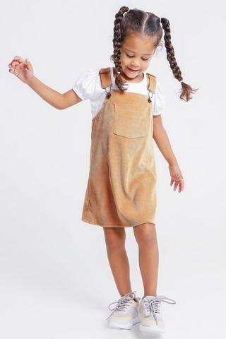 Corduroy Pinafore Dress