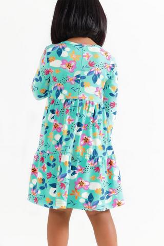 Floral Print Long Sleeve Dress