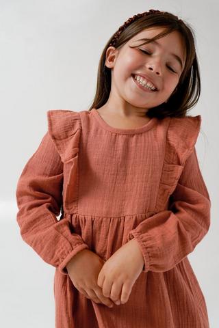 Frill Long Sleeve Dress