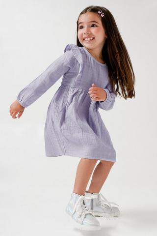 Frill Long Sleeve Dress