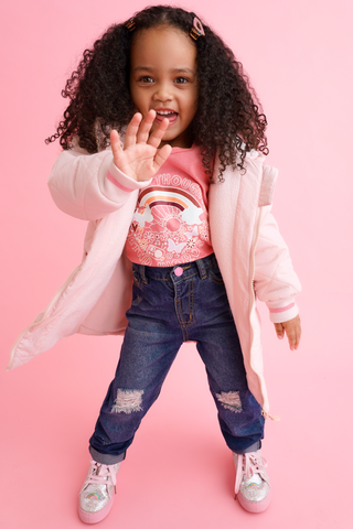 Longer Length Hooded Puffer Jacket