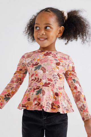 Floral Peplum Top