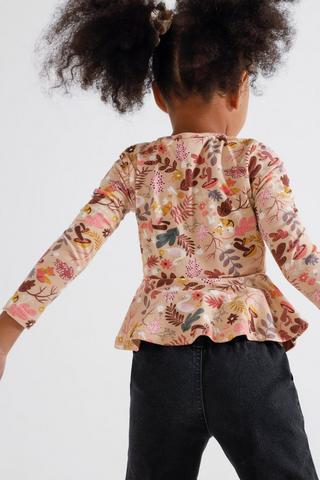 Floral Peplum Top
