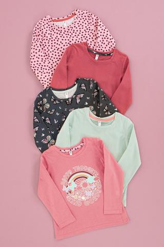5 Pack Long Sleeve Tops