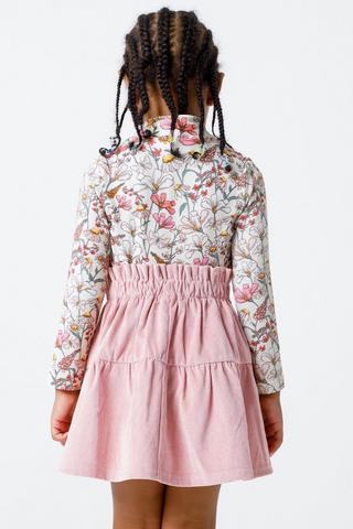 Floral Print Turtle Neck Top