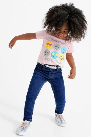 Belted Denim Jeans