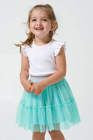 Glitter Mesh Skirt