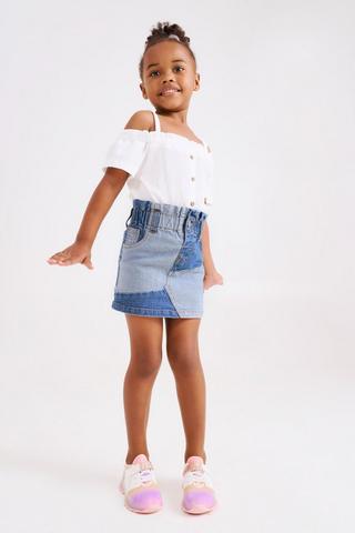 A line denim outlet skirt youth