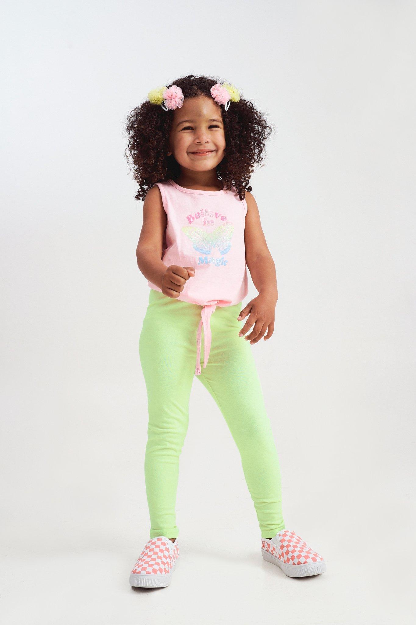 Girl's Leggings Purple & Pink CC CCG2401772