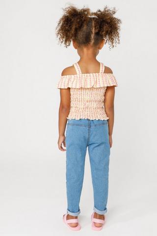 Heart Print Skinny Fit Jeans