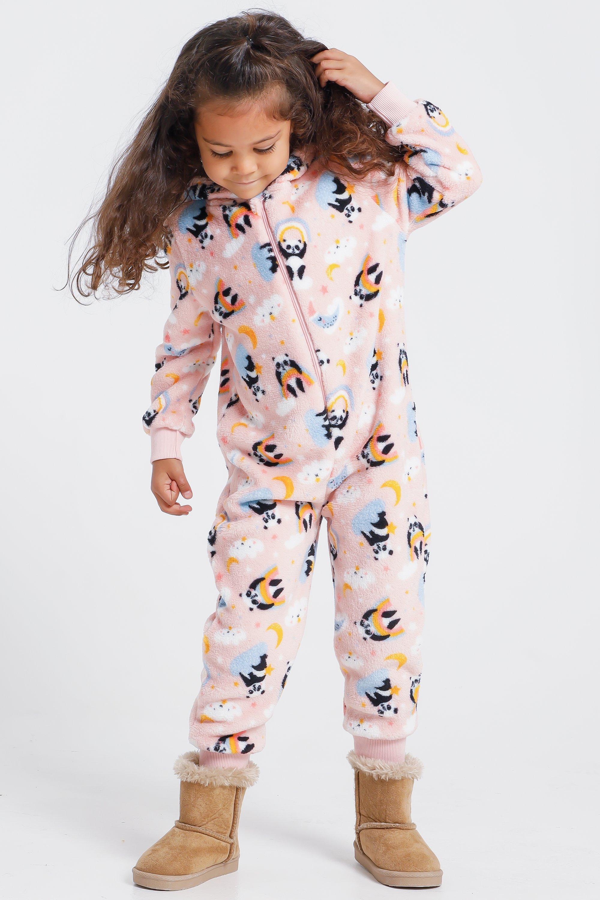 Panda Print All in one Sleepwear Set