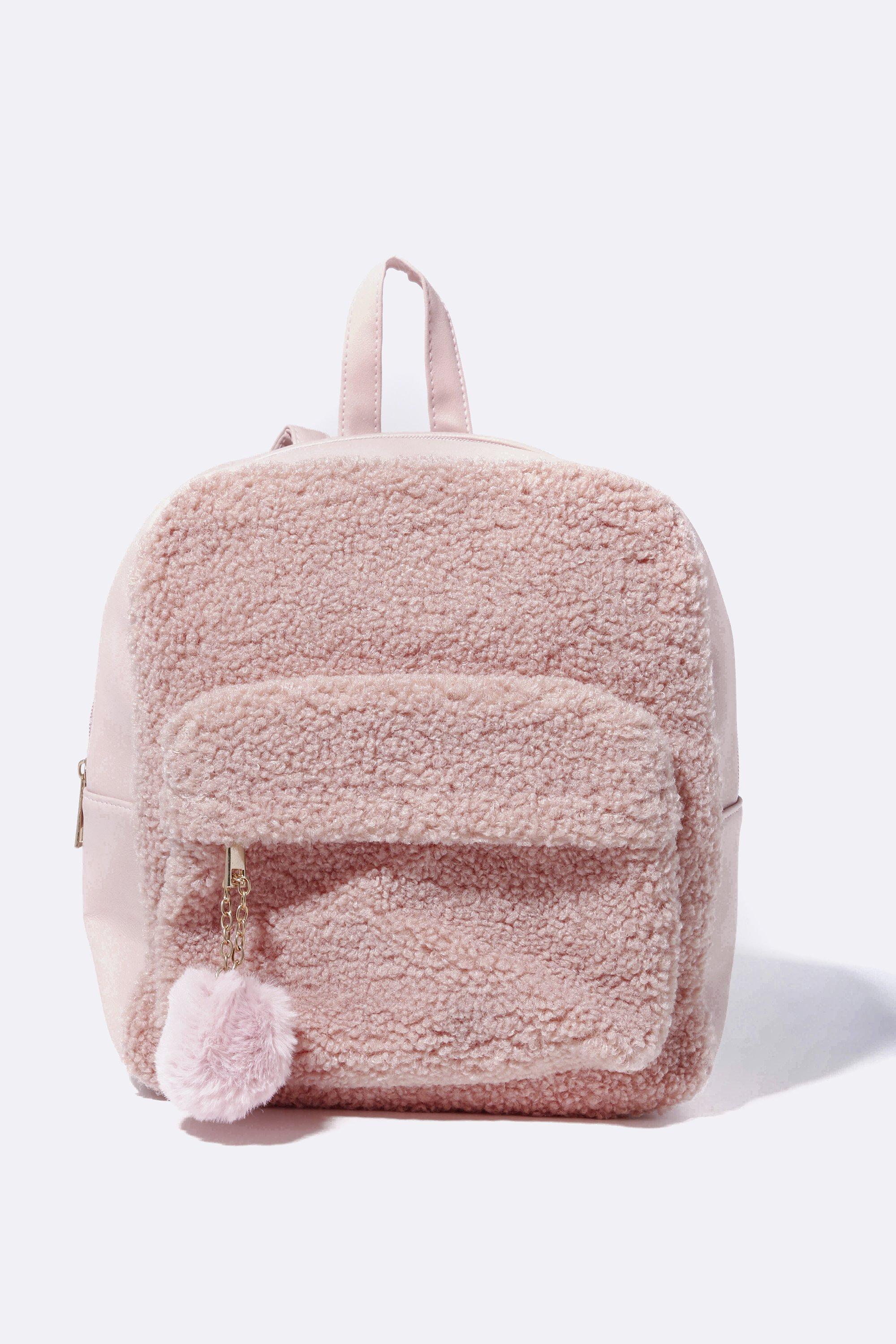 Fluffy backpack best sale