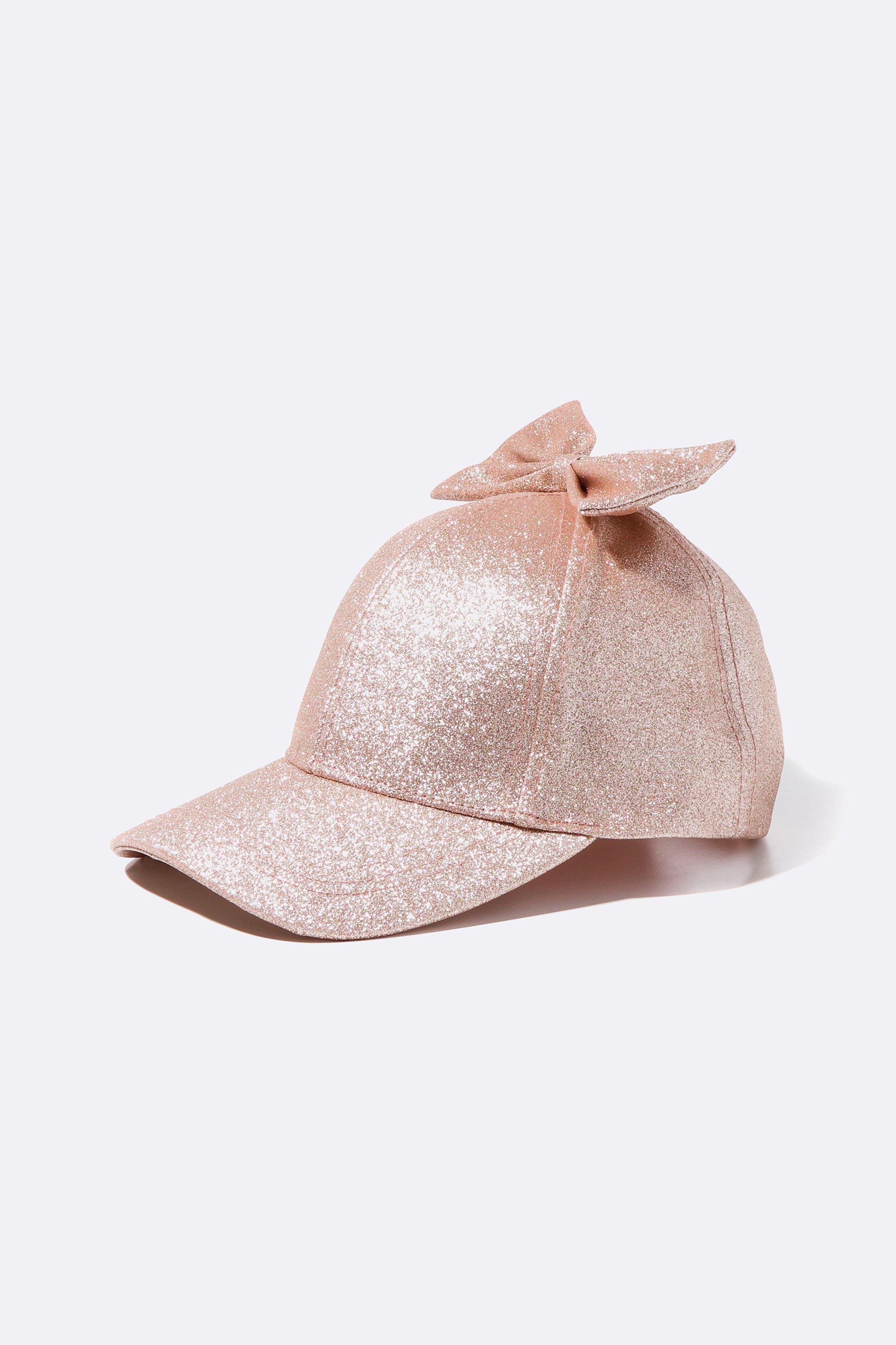 Glitter Bow Cap