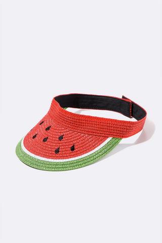 Straw Watermelon Visor