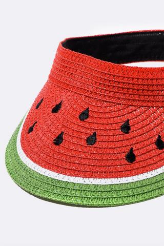 Straw Watermelon Visor