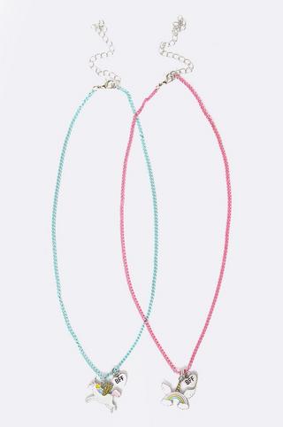 2 Pack Unicorn Necklace