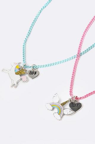 2 Pack Unicorn Necklace