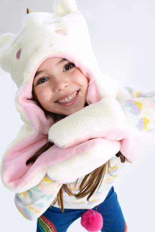 All in one Beanie, Scarf And Glove