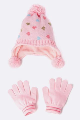 Beanie And Gloves Set