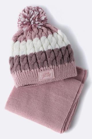 Beanie And Scarf Set