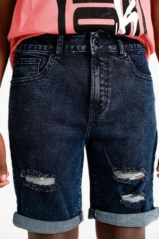 Denim Bermuda Shorts