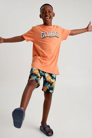 Printed Chino Shorts