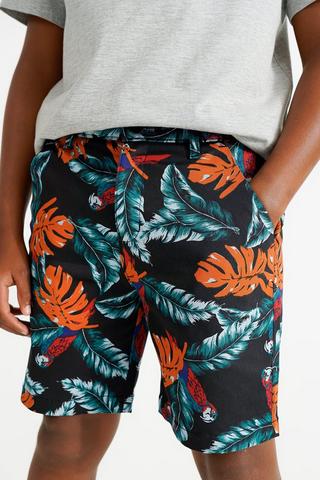 Printed Chino Shorts
