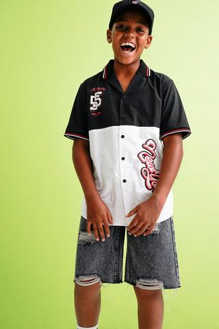 Kids' Button Down Baseball Jersey - Shirts & Top