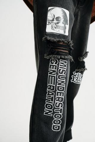 Loose Abraised Jeans