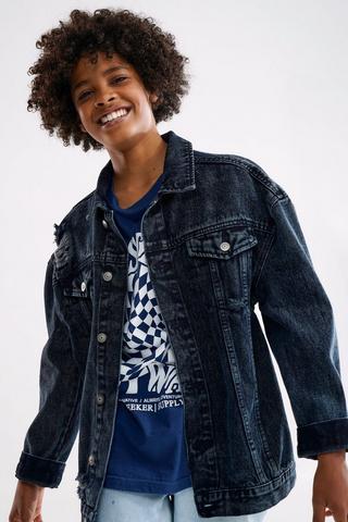 Denim jacket hotsell longer length