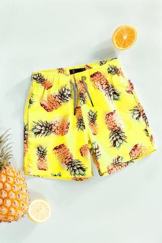 Swimshort Rotary Pineapples Yellow