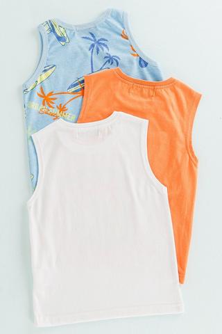 3 Pack Printed Vest