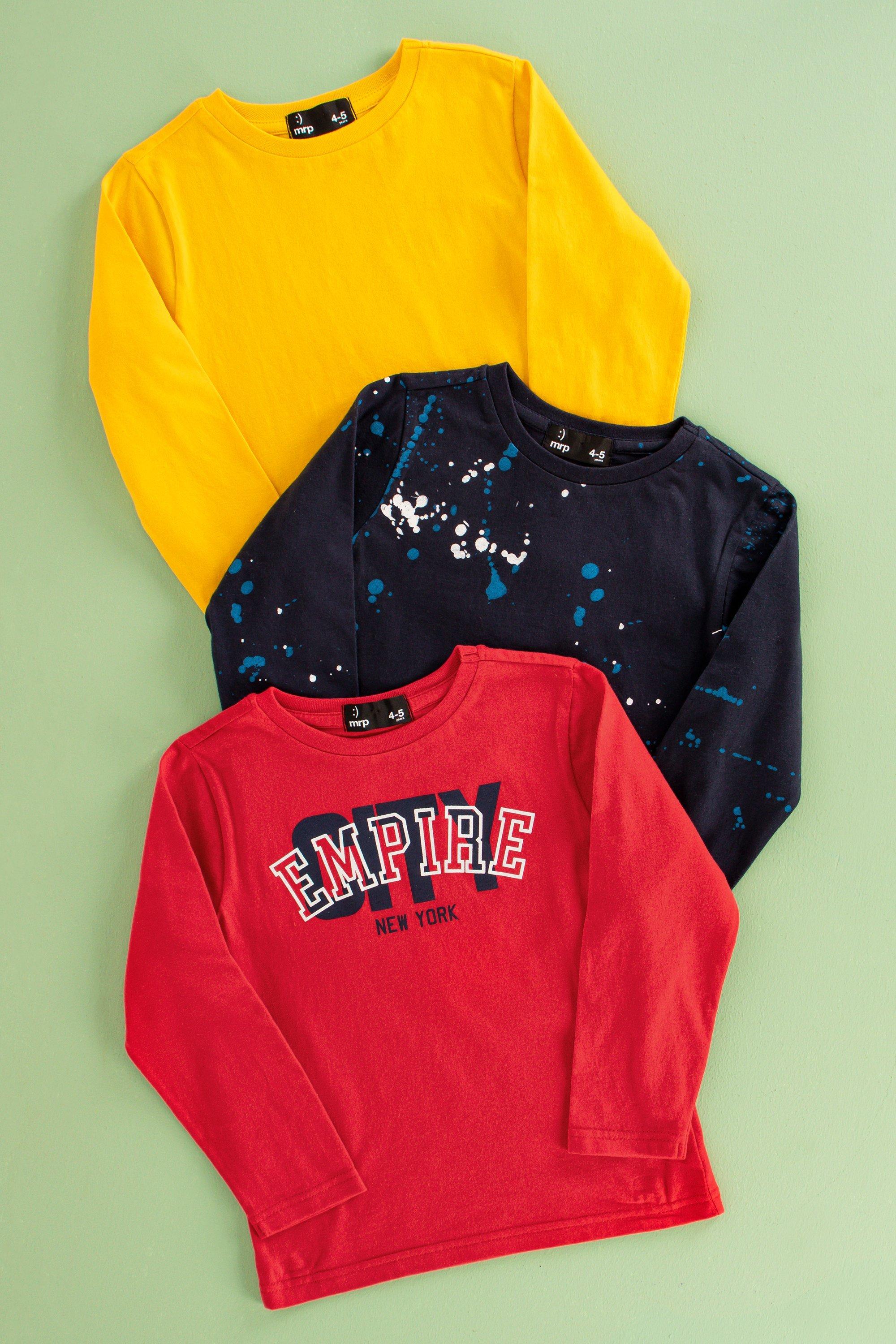 3 Pack Long Sleeve Tops