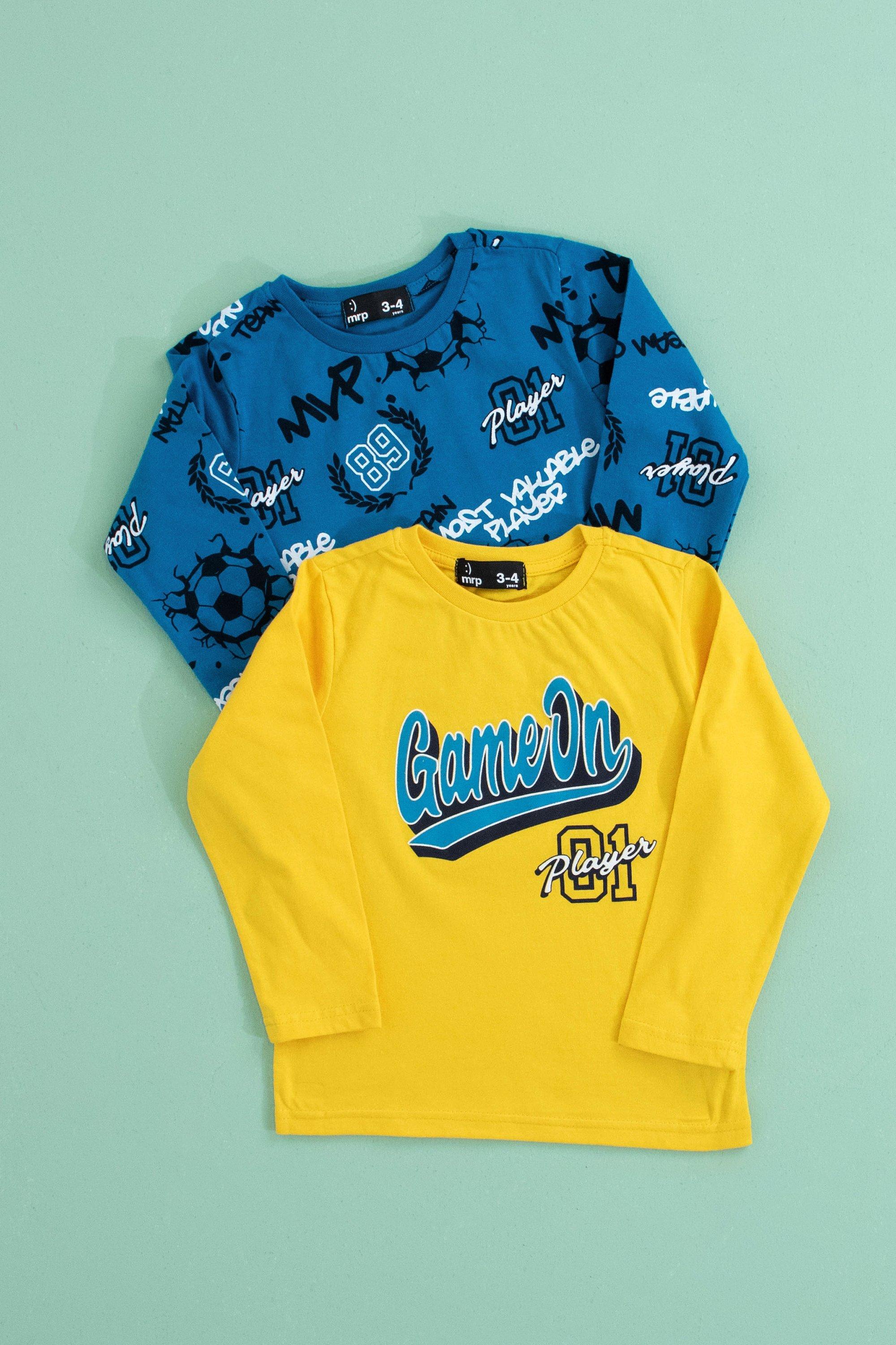 2 Pack Long Sleeve Graphic T-Shirts main image 1