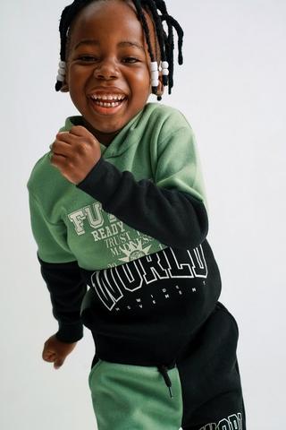 Colour Block Hoodie