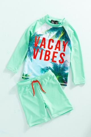 Printed Swimsuit Set