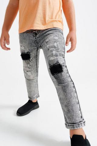 Abraised Denim Jeans