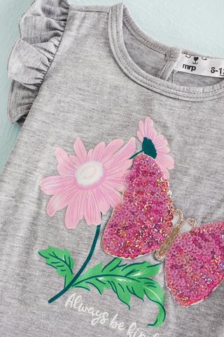 Floral Frill T-shirt