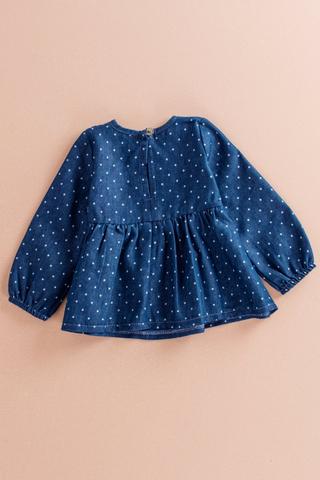 Polka Dot Frill Top