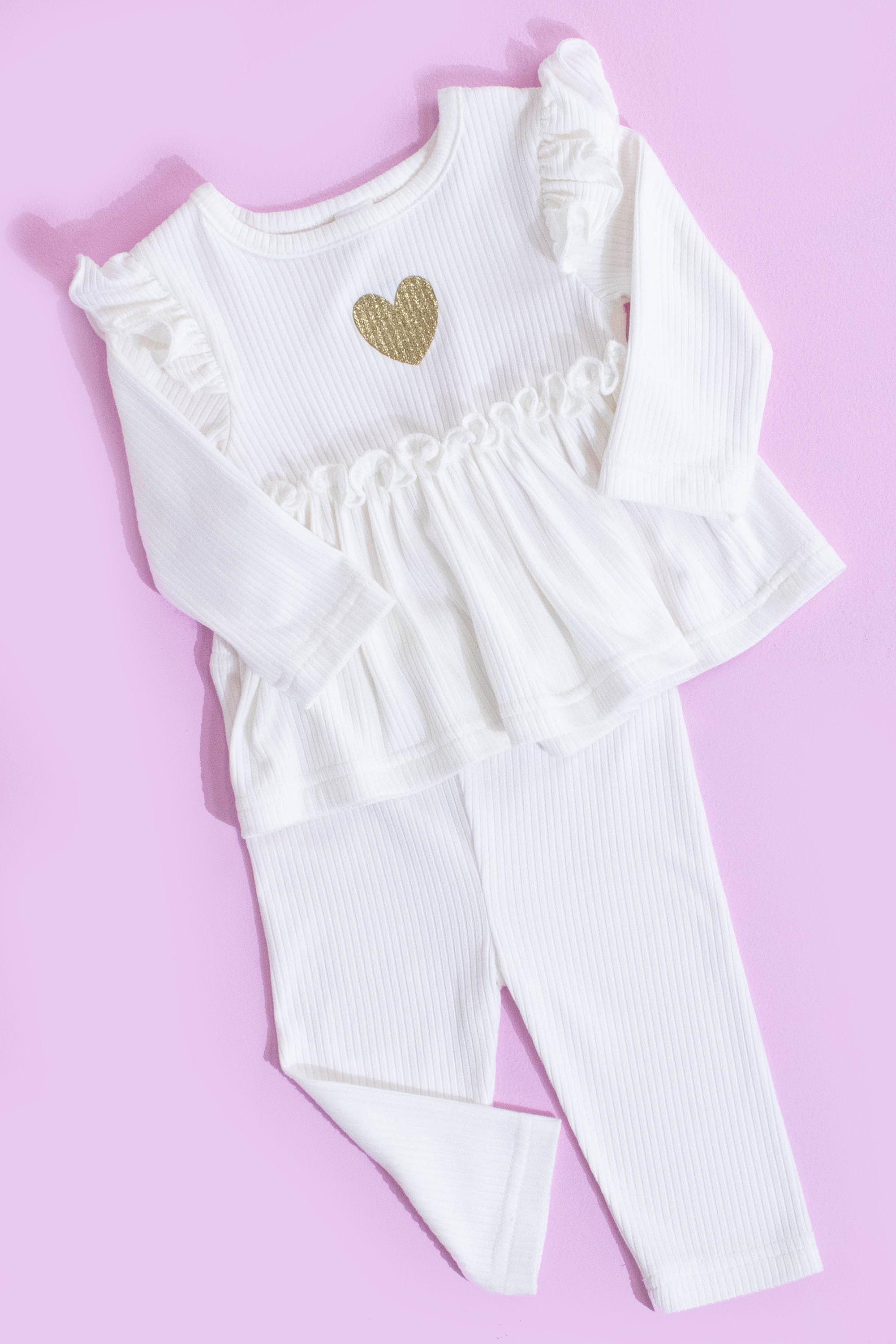 PEPLUM TOP WITH LEGGINGS - AMETHYSIA
