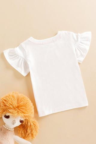 Frill Sleeve T-shirt