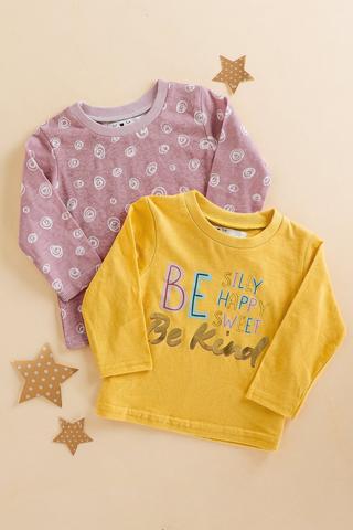 2 Pack Printed Long Sleeve Tops