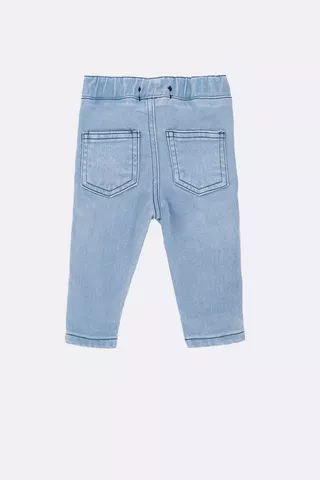 Bear Print Denim Jeans