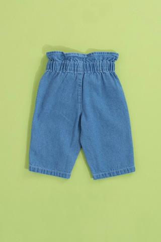 Denim Fashion Paperbag Wide Leg Jeans