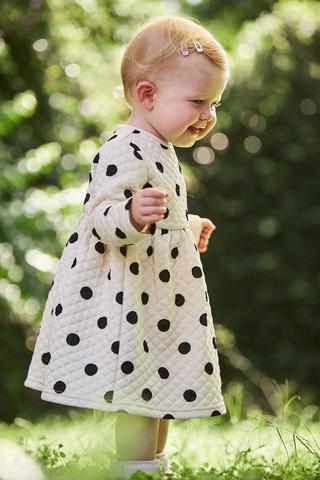 Polka Dot Quilted Dress