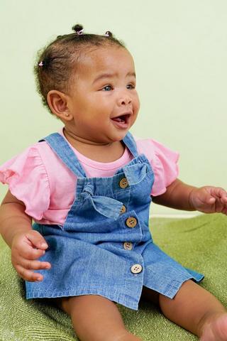 Denim Pinafore Dress