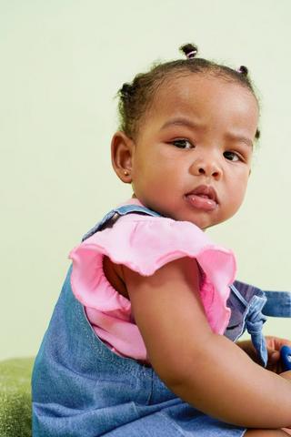 Denim Pinafore Dress