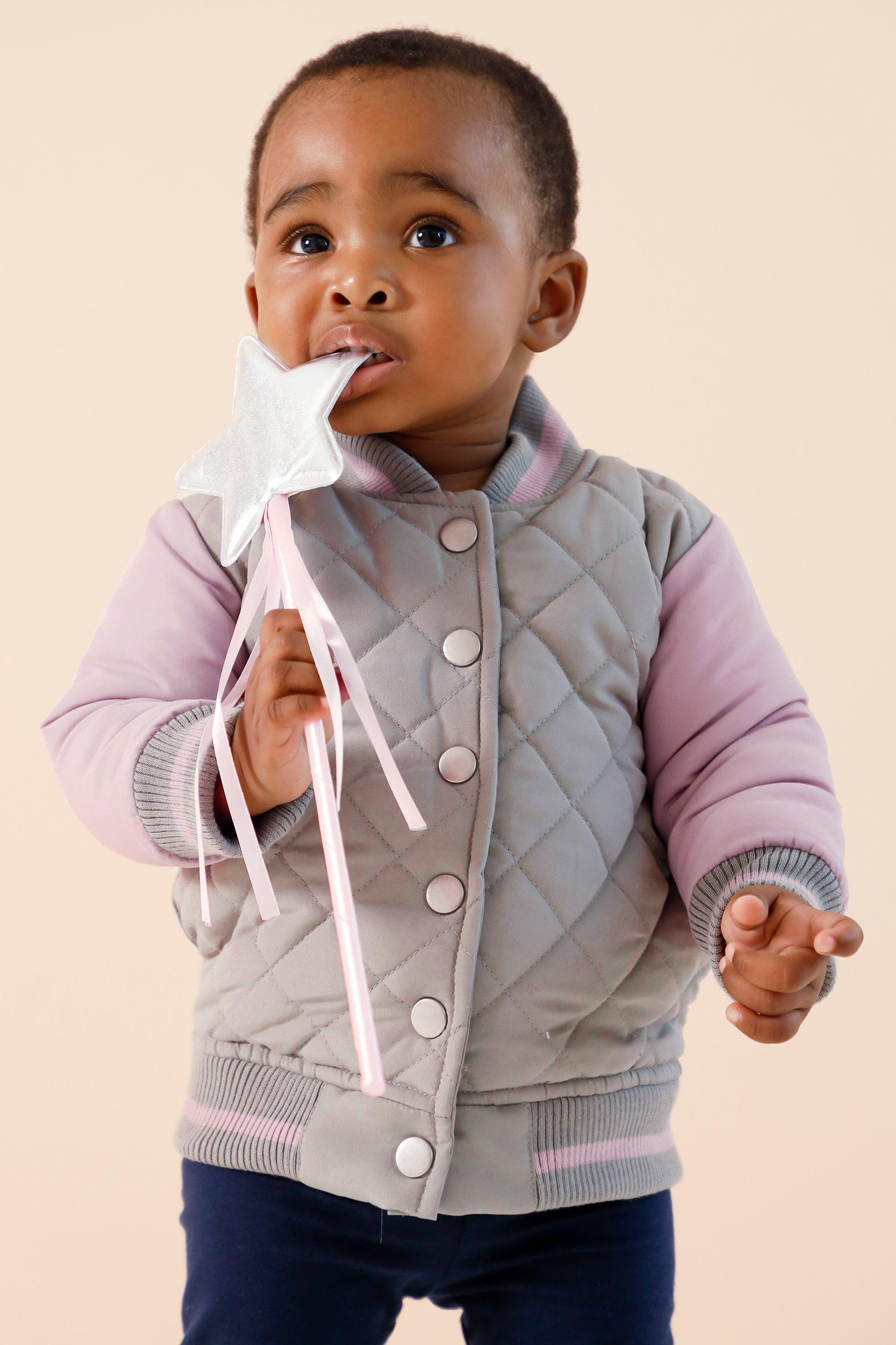 Quilted detailed Kids bomber jacket main image 1