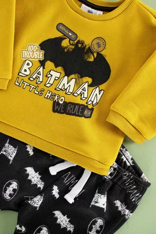 Batman Printed Pullover And Joggers Set