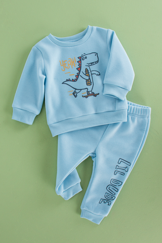 Dino Pullover And Joggers Set